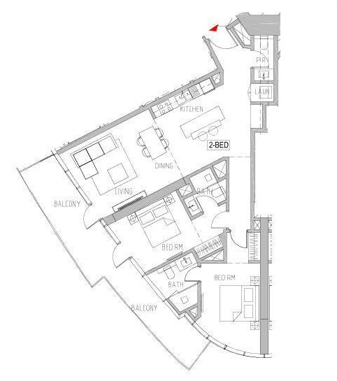 Flat 123.5 m2 in complex Canal Heights