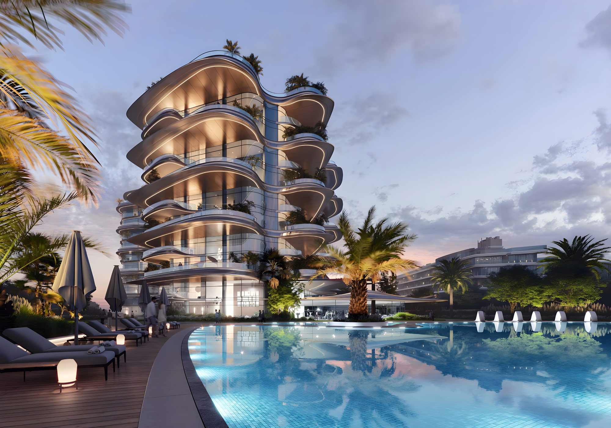 Appartment complex SLS Residences The Palm