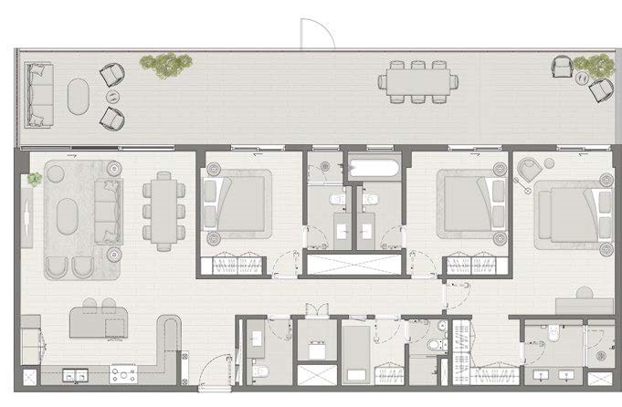 Layout picture 3-br from 1926 sqft