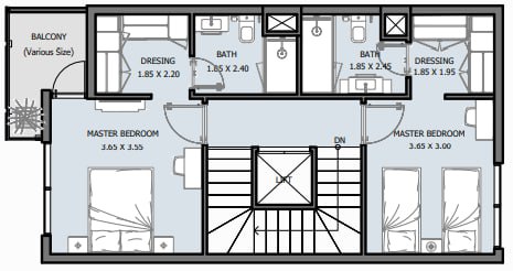 Flat 221.7 m2 in complex Royal Park