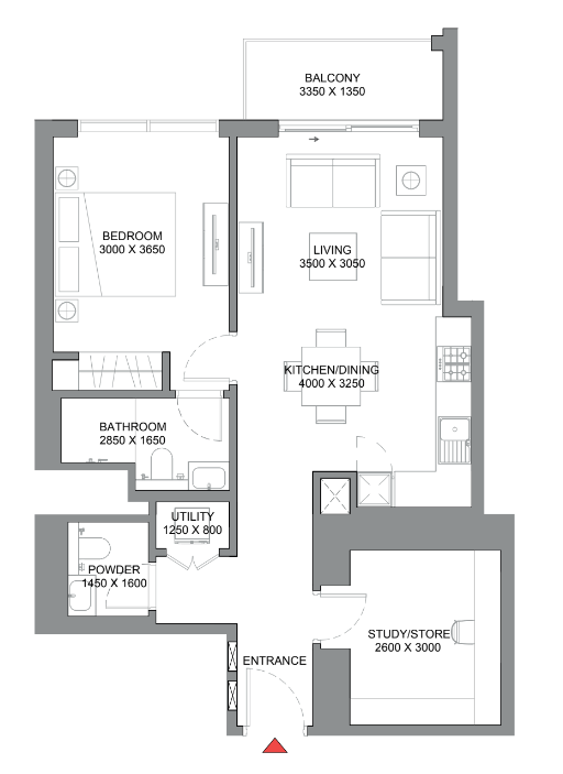 Flat 76 m2 in complex 310 Riverside Crescent