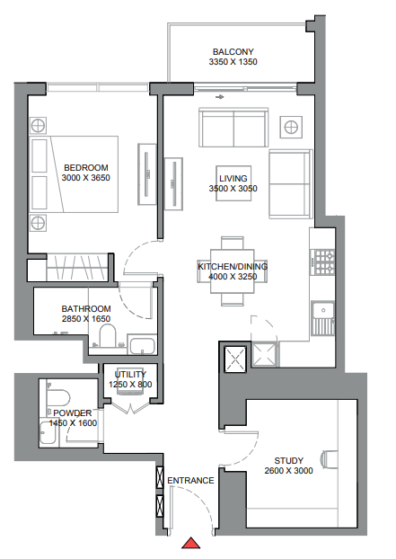 Flat 76 m2 in complex 310 Riverside Crescent