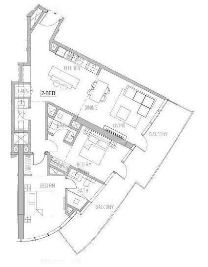 Flat 123.6 m2 in complex Canal Heights