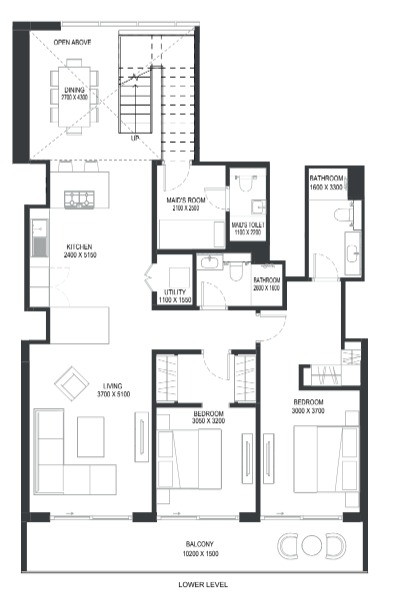 Flat 176 m2 in complex Sobha One