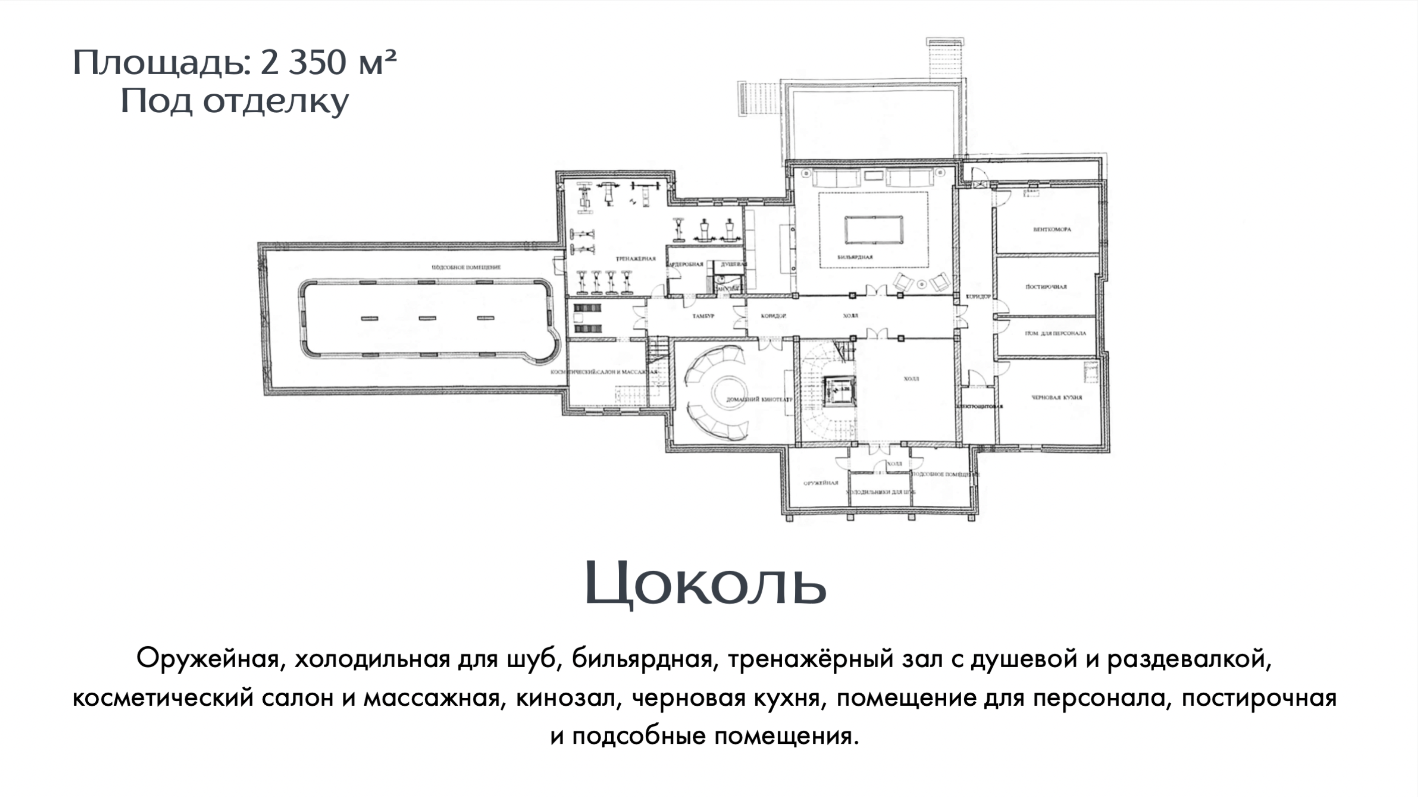 Layout picture Сountry нouse with 8 bedrooms 2350 m2 in village Buzaevo Photo 4