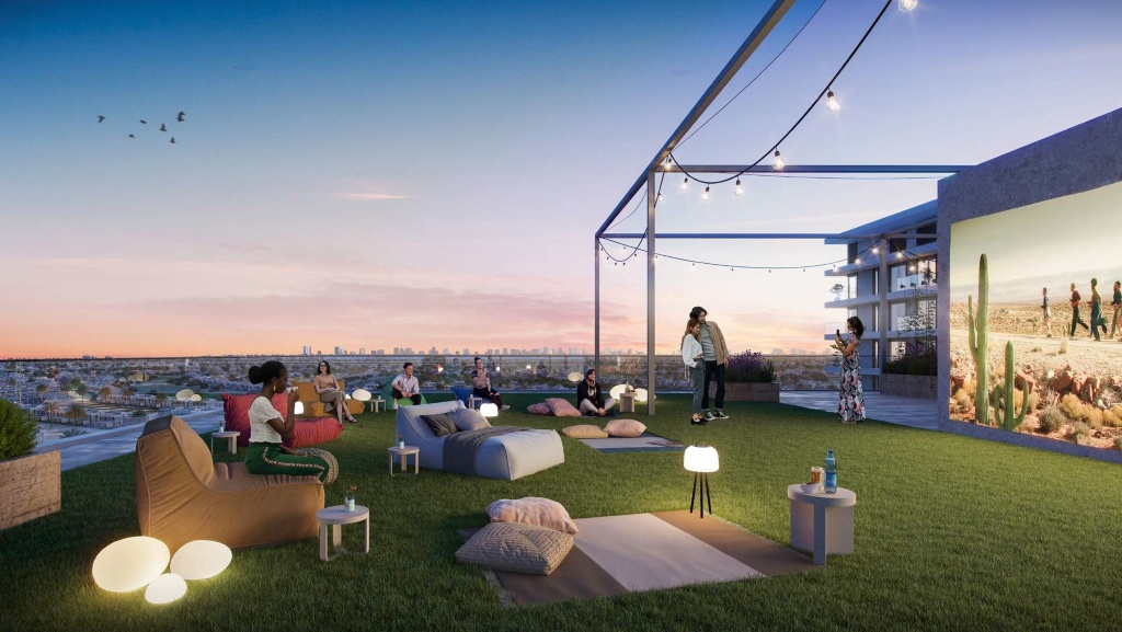 Rooftop lounge terrace