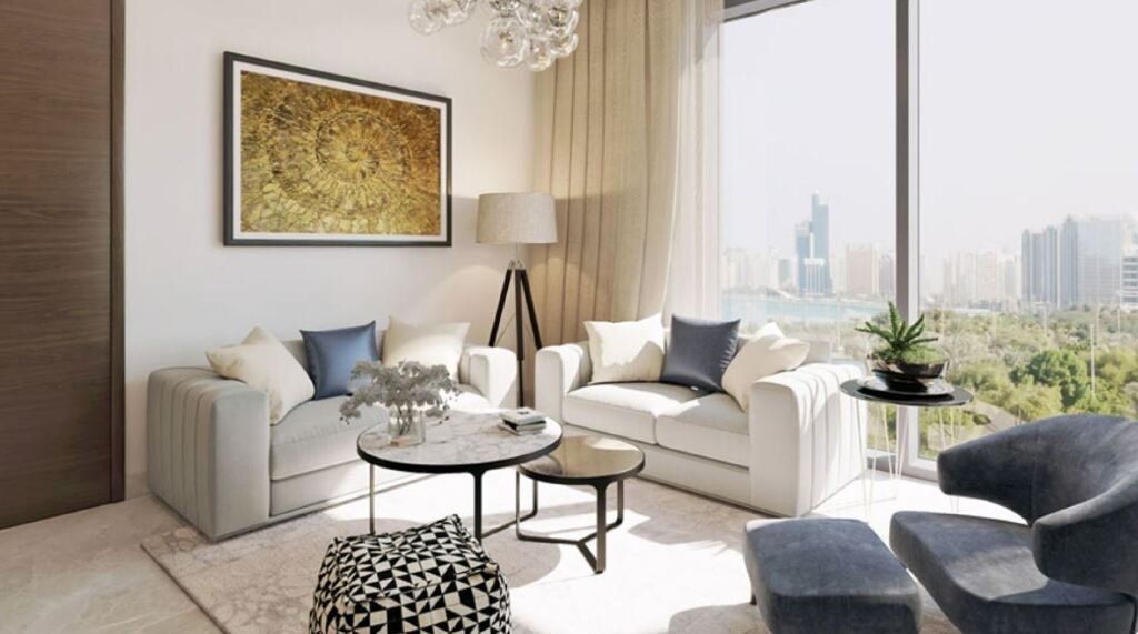 1-rooms flat 47.4 m2 in complex Sobha The Crest