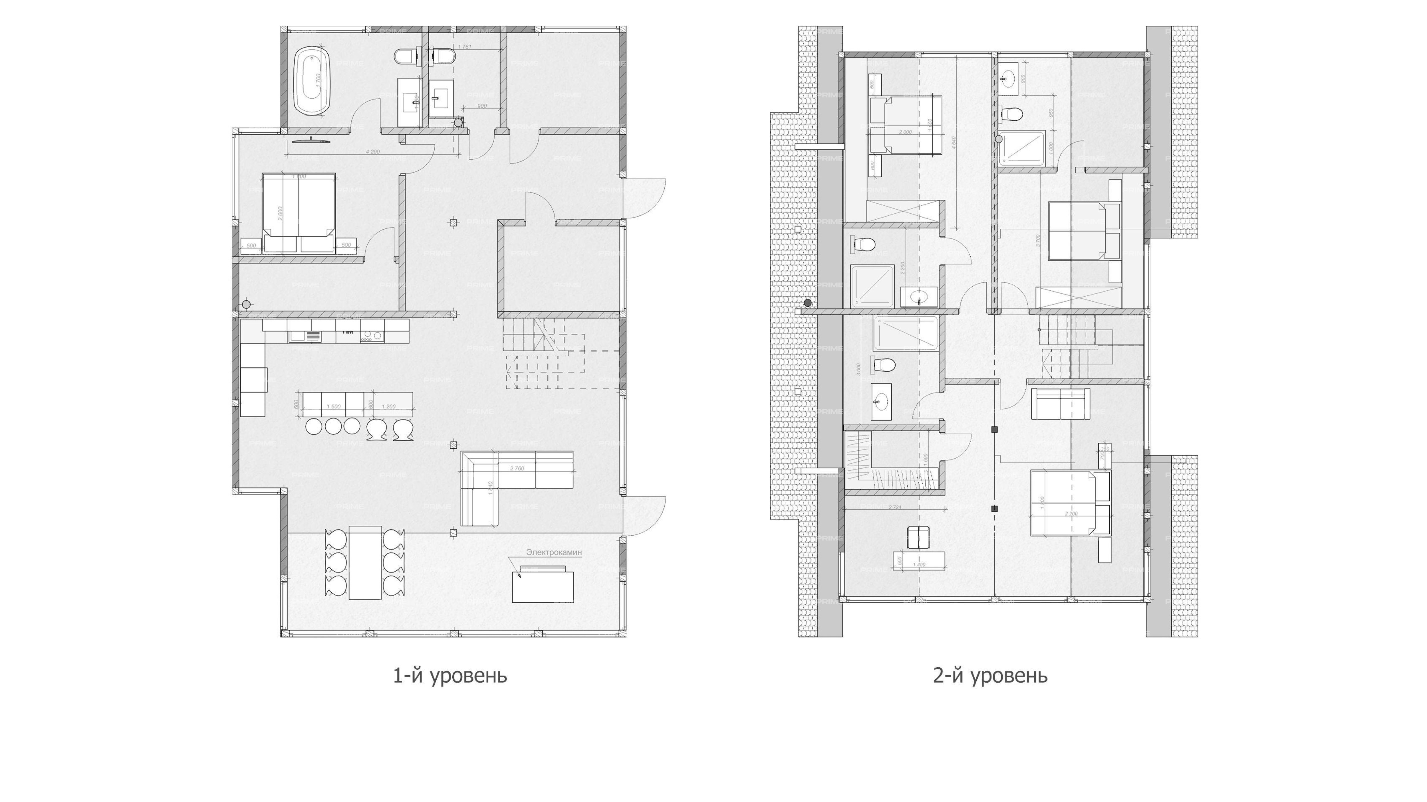 Layout picture Сountry нouse with 4 bedrooms 308 m2 in village Stepanovskoe. Cottage development