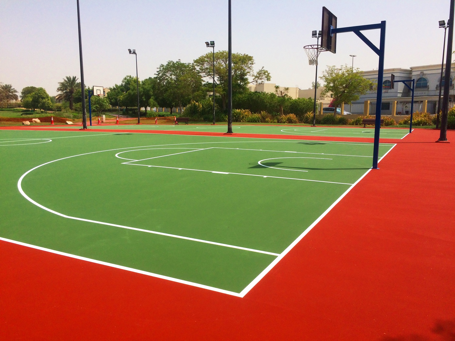 The sports courts