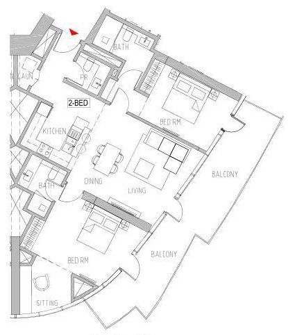 Flat 139.7 m2 in complex Canal Heights