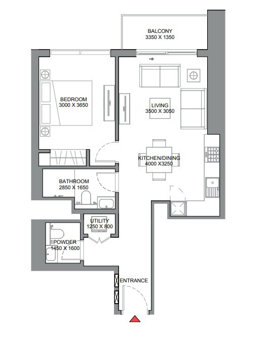 Flat 65.9 m2 in complex 310 Riverside Crescent