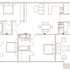 Layout picture Apartments with 4 bedrooms 217.7 m2 in complex IL Ricco