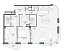 Layout picture Apartment with 3 bedrooms 142.1 m2 in complex Dom Lavrushinsky