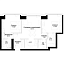 Layout picture Apartment with 2 bedrooms 61.28 m2 in complex Hide