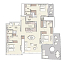 Layout picture 3-rooms flat 241.4 m2 in complex Mercer House North