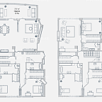 Layout picture Apartments with 6 bedrooms 375 m2 in complex Zvezdy Arbata