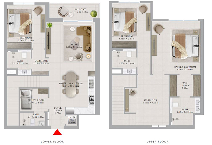 Layout picture Townhouses from 2041 sqft Photo 2