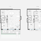 Layout picture Apartment with 4 bedrooms 438 m2 in complex Obydensky №1