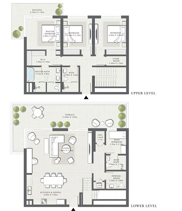 Layout picture Townhouses from 2975 sqft