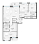 Layout picture Apartment with 3 bedrooms 204.7 m2 in complex Dom Lavrushinsky