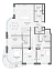 Layout picture Apartment with 3 bedrooms 154.3 m2 in complex Dom Lavrushinsky