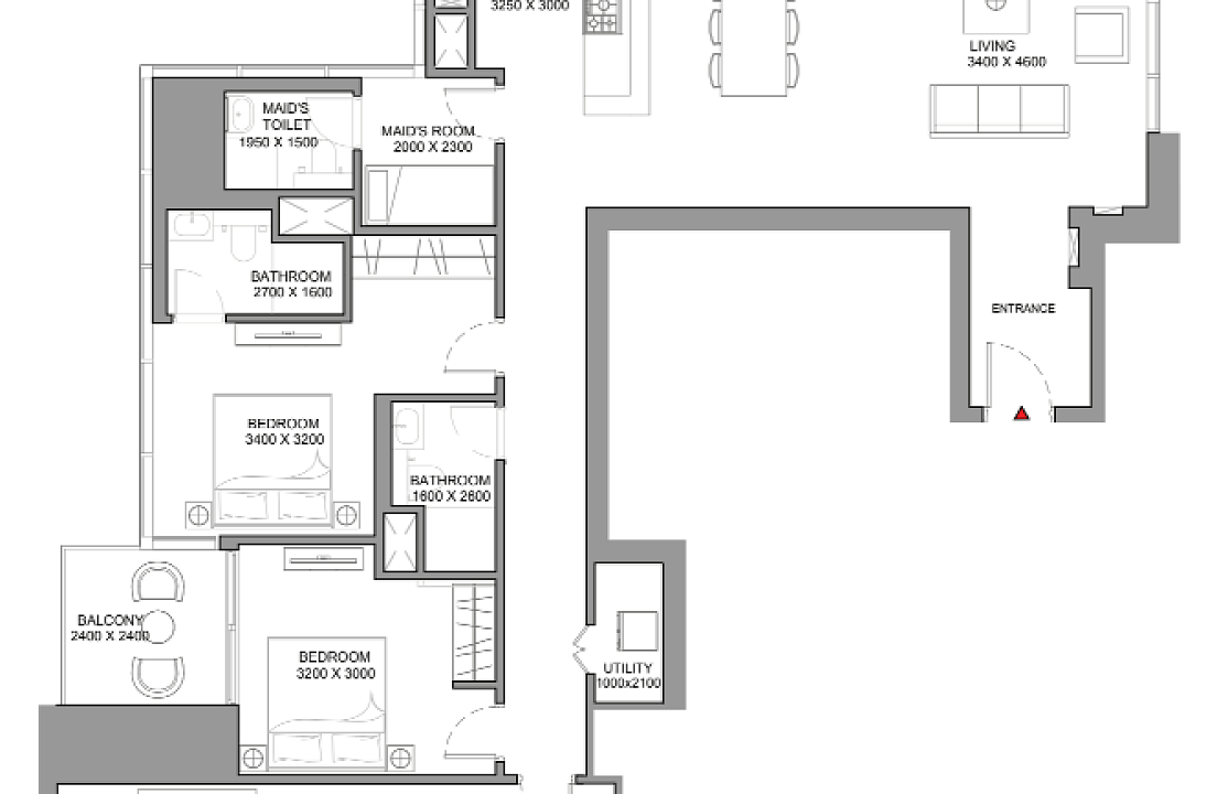 Flat 191.9 m2 in complex Skyscape Altius