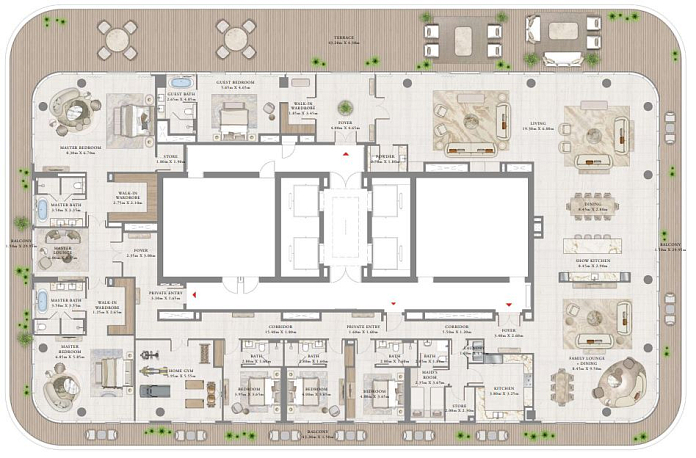Layout picture 4-br from 5256 sqft