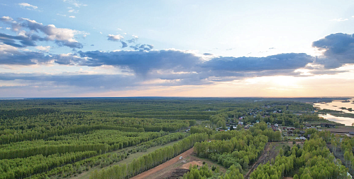 Land plot 24.76 ares in village Volzhskij Bereg