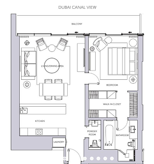 Layout Flat 277.8 m2 in complex The Sterling
