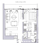 Layout picture 1-rooms flat 65.8 m2 in complex The Sterling
