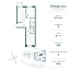 Layout picture Apartment with 2 bedrooms 78.4 m2 in complex Primavera