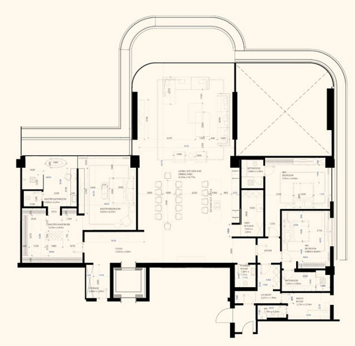Layout picture 3-br from 4055 sqft