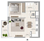 Layout picture 1-rooms flat 69.4 m2 in complex Club Drive